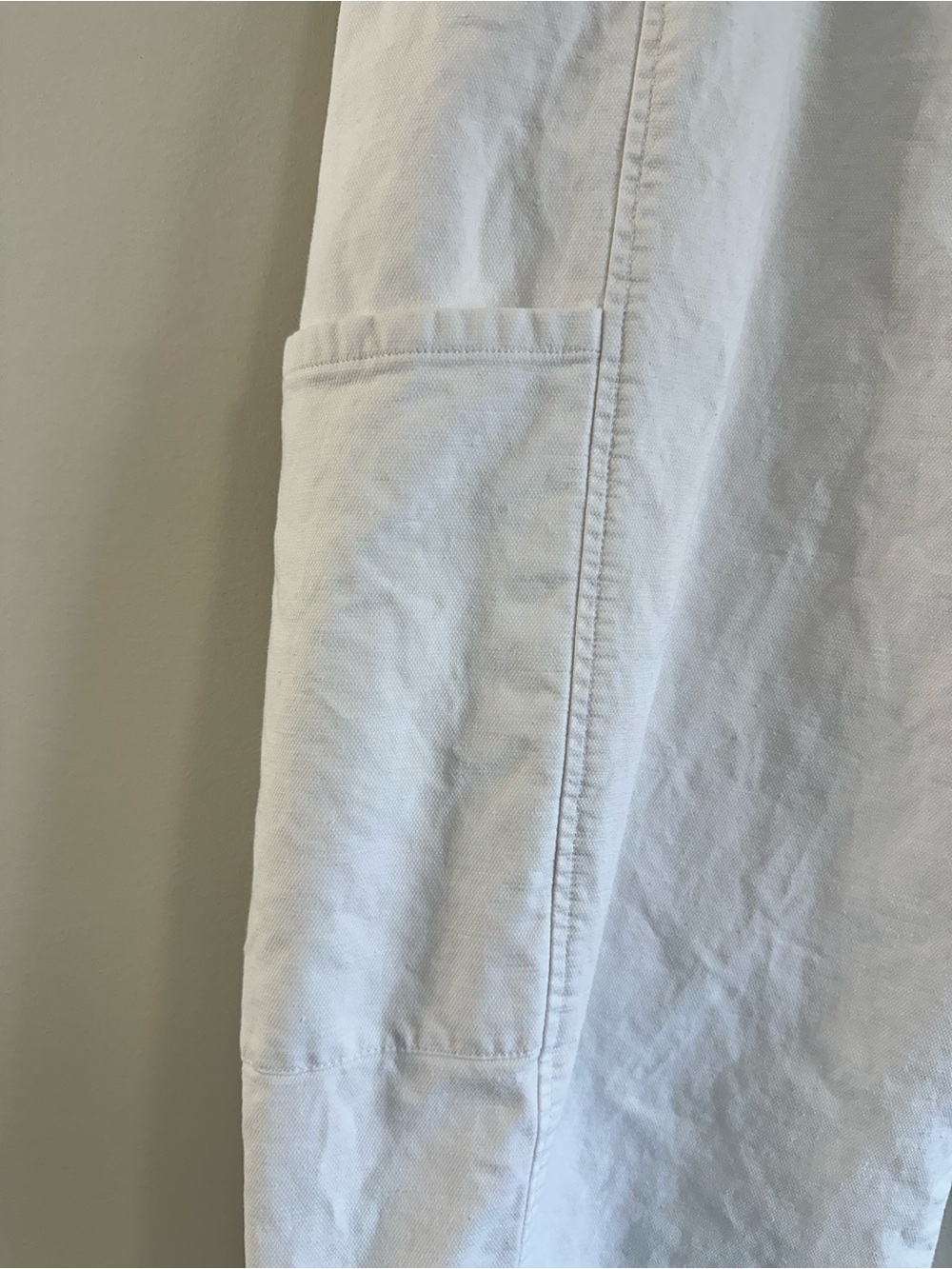 Eileen Fisher Cotton Hemp Stretch Lantern Pant White Size 1X - Picture 8 of 13